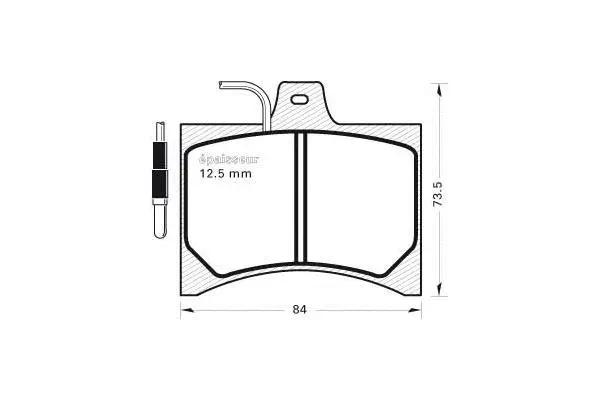 Brake Pad Set, disc brake (123)