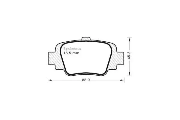 Brake Pad Set, disc brake (373)