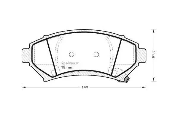 Brake Pad Set, disc brake (441)