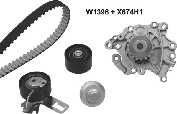 Water Pump & Timing Belt Kit (1396K1)
