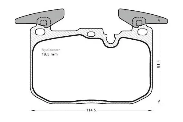 Brake Pad Set, disc brake (1122)