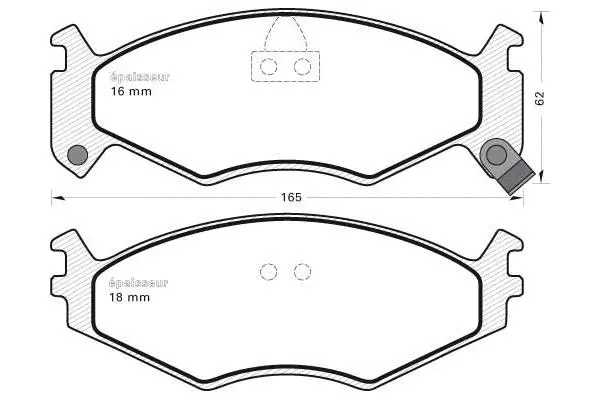 Brake Pad Set, disc brake (348)