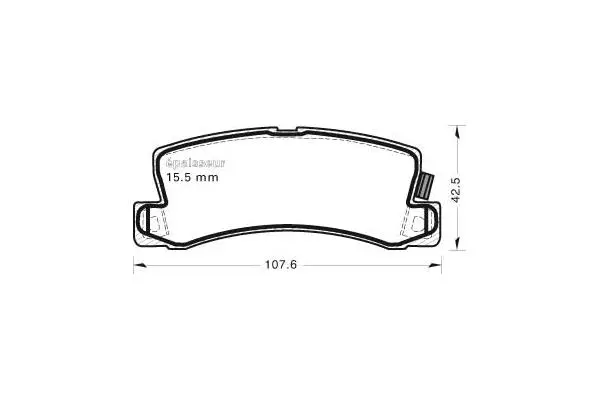 Brake Pad Set, disc brake (436)