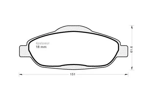 Brake Pad Set, disc brake (915)
