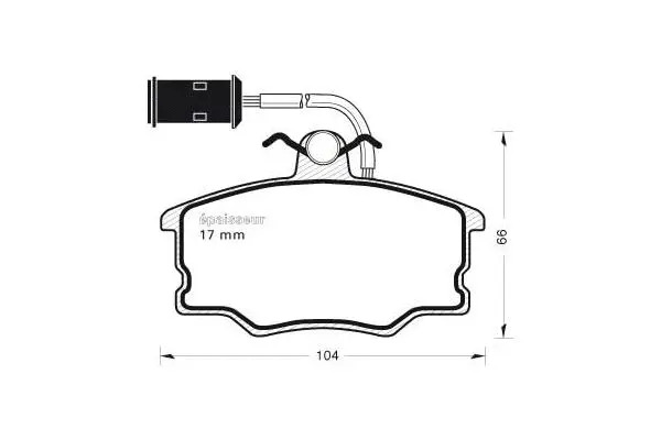 Brake Pad Set, disc brake (280)