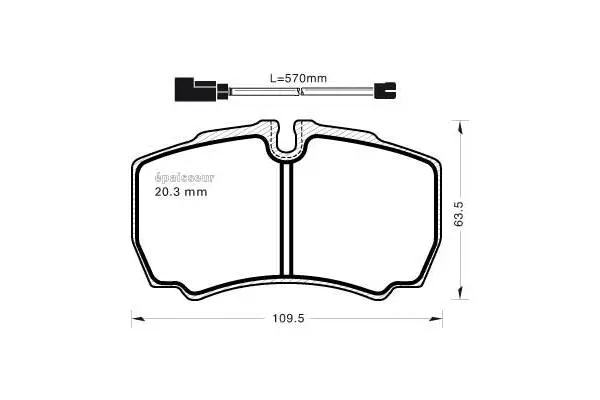 Brake Pad Set, disc brake (963)