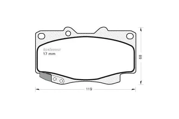 Brake Pad Set, disc brake (818)