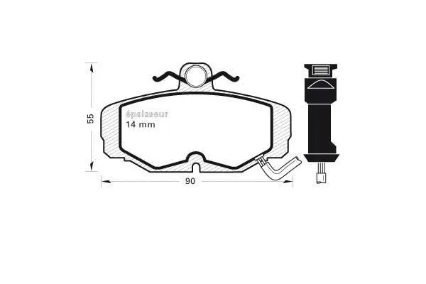Brake Pad Set, disc brake (209)