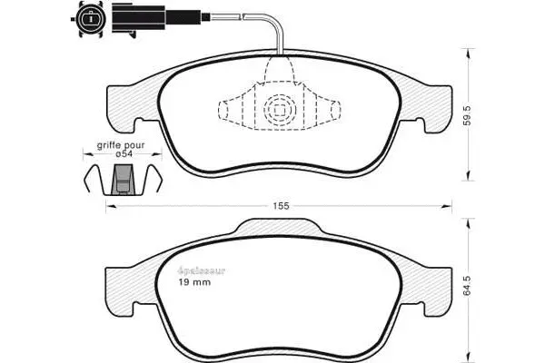 Brake Pad Set, disc brake (1013)
