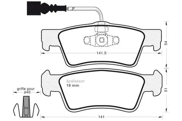 Brake Pad Set, disc brake (924)