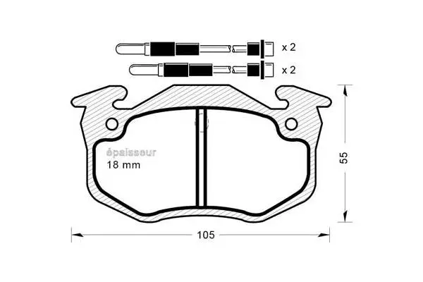 Brake Pad Set, disc brake (164)