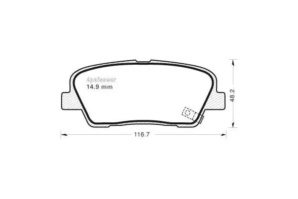 Brake Pad Set, disc brake (1016)