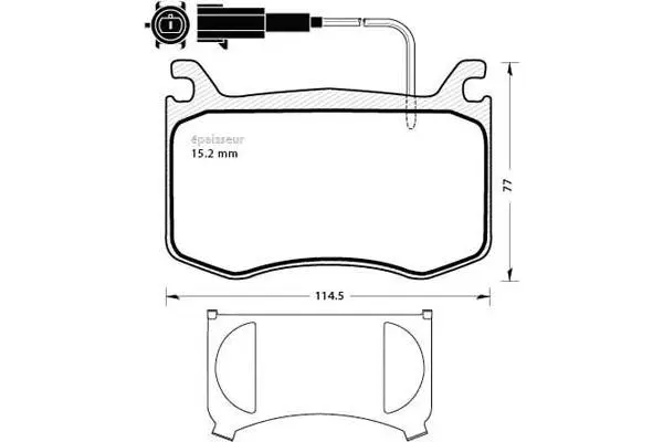 Brake Pad Set, disc brake (1301)