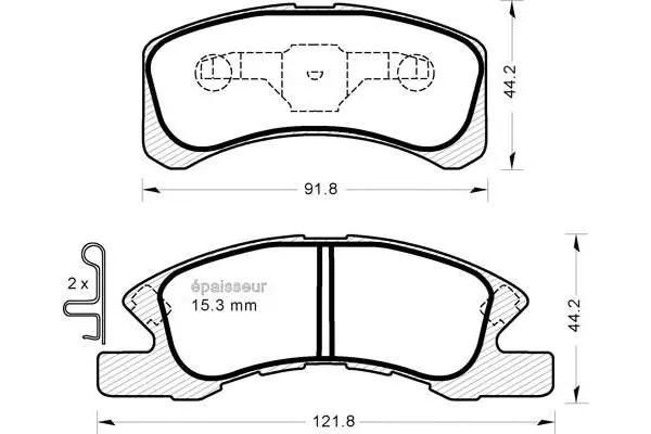 Brake Pad Set, disc brake (1267)