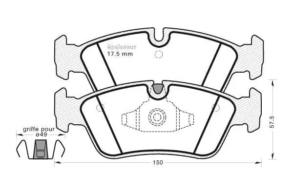 Brake Pad Set, disc brake (795)
