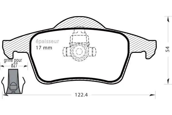 Brake Pad Set, disc brake (538)