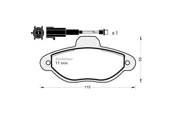 Brake Pad Set, disc brake (896)