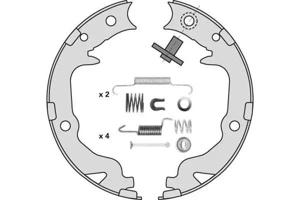 Brake Shoe Set, parking brake (M921R)