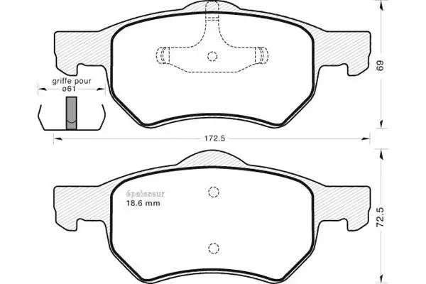 Brake Pad Set, disc brake (744)