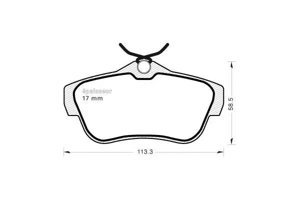 Brake Pad Set, disc brake (887)