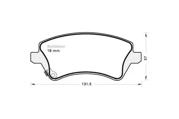 Brake Pad Set, disc brake (662)