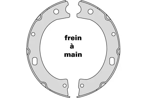 Brake Shoe Set, parking brake (M970)