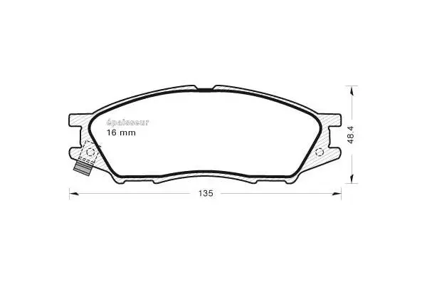 Brake Pad Set, disc brake (1041)