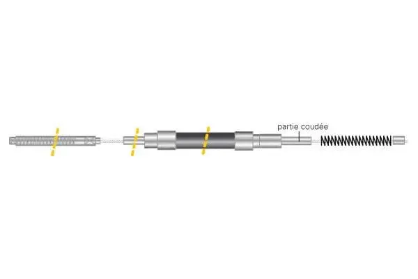 Cable Pull, parking brake (CF5053)