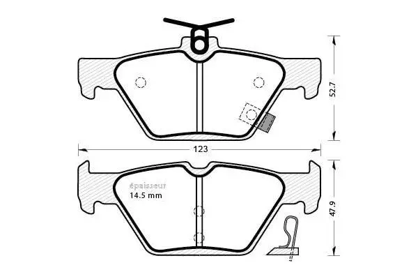 Brake Pad Set, disc brake (1278)