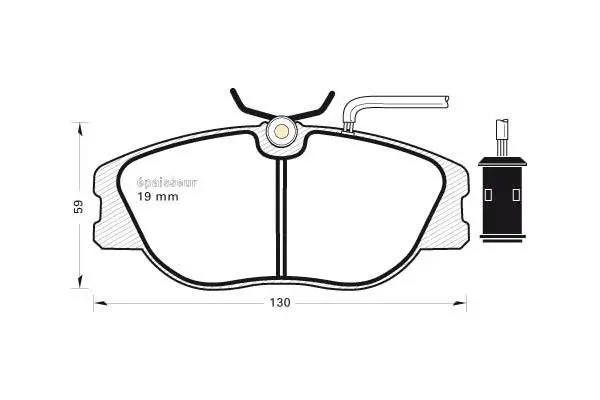 Brake Pad Set, disc brake (302)