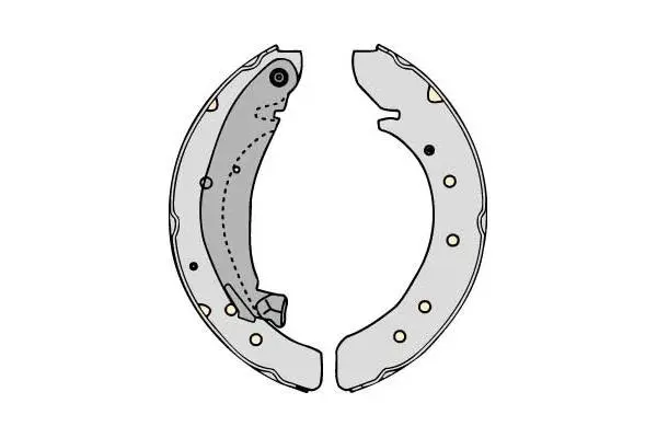Brake Shoe Set (M731)