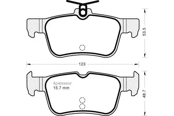 Brake Pad Set, disc brake (1263)