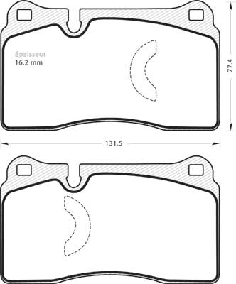 Brake Pad Set, disc brake (1392)
