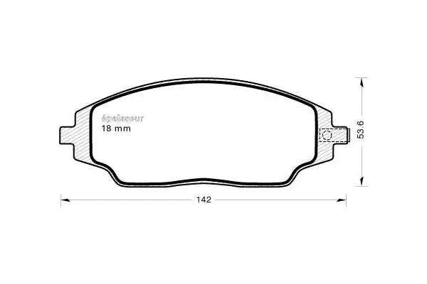 Brake Pad Set, disc brake (1152)