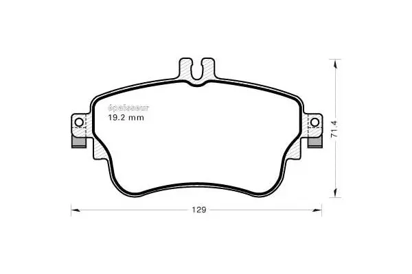Brake Pad Set, disc brake (1090)