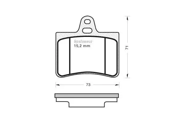 Brake Pad Set, disc brake (525)