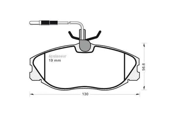 Brake Pad Set, disc brake (358)