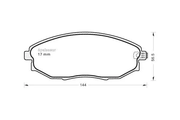 Brake Pad Set, disc brake (989)