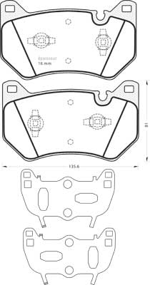 Brake Pad Set, disc brake (1393)