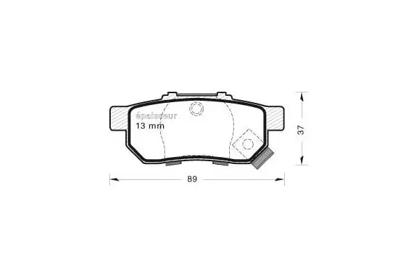 Brake Pad Set, disc brake (492)