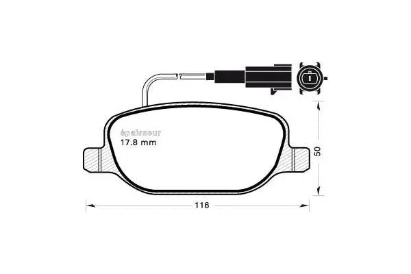Brake Pad Set, disc brake (1014)