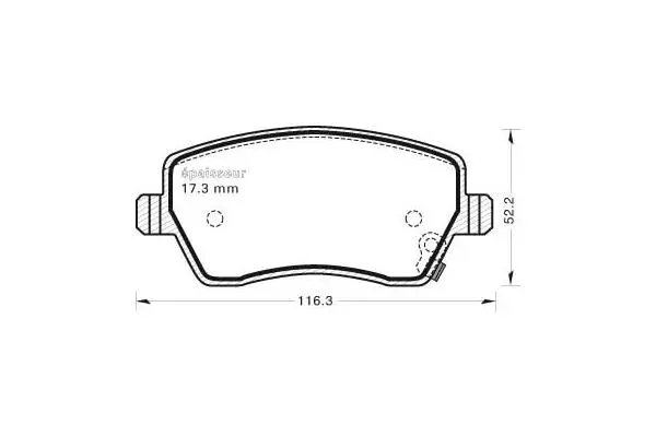 Brake Pad Set, disc brake (1063)