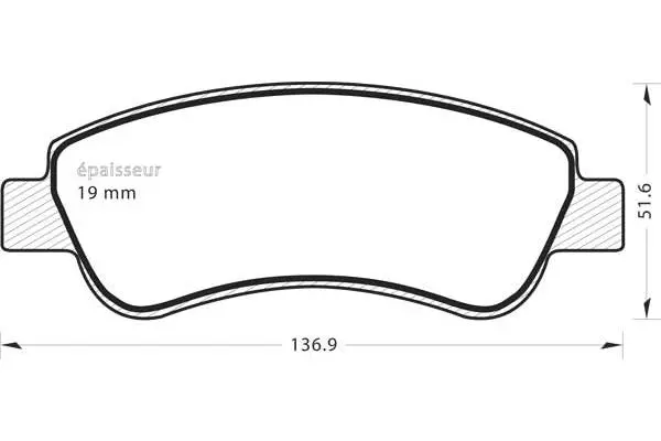 Brake Pad Set, disc brake (1359)