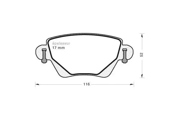 Brake Pad Set, disc brake (554)