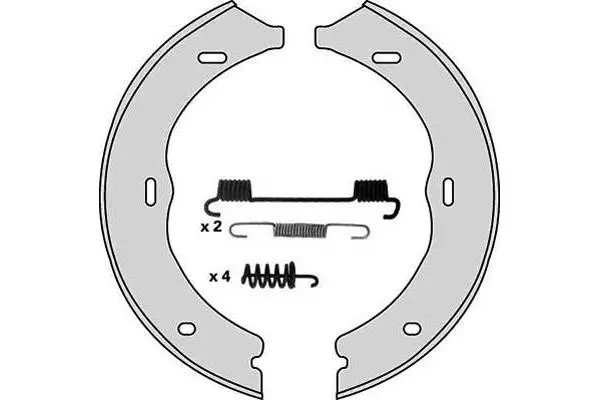 Brake Shoe Set, parking brake (M855R)