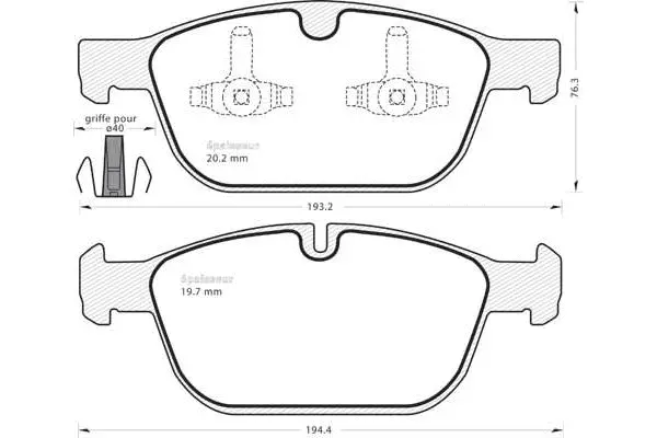 Brake Pad Set, disc brake (995)