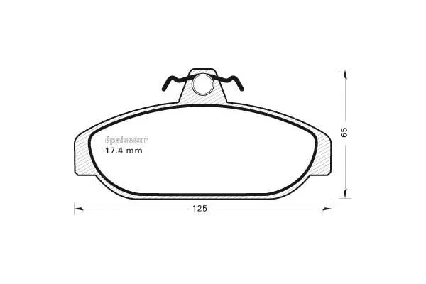 Brake Pad Set, disc brake (206)