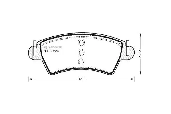 Brake Pad Set, disc brake (628)