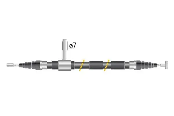 Cable Pull, parking brake (CF5017)