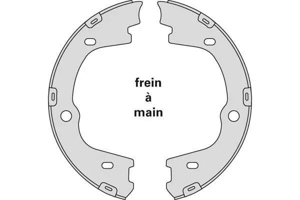 Brake Shoe Set, parking brake (M926)
